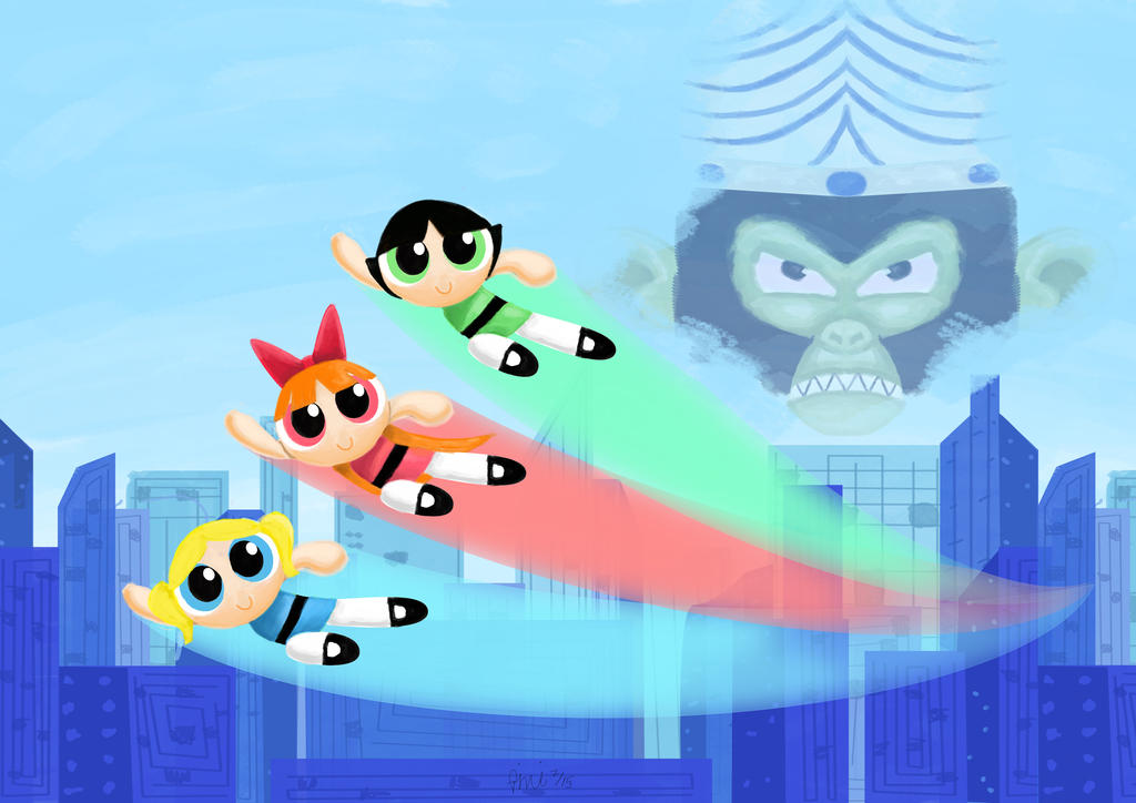 POWERPUFF GIRLS SPEED PAINTING +video