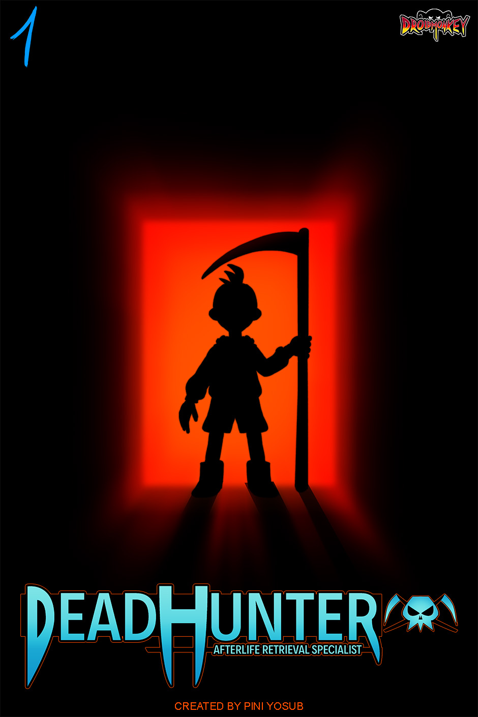 Cover for my DEADHUNTER comics over at tapas by IDROIDMONKEY