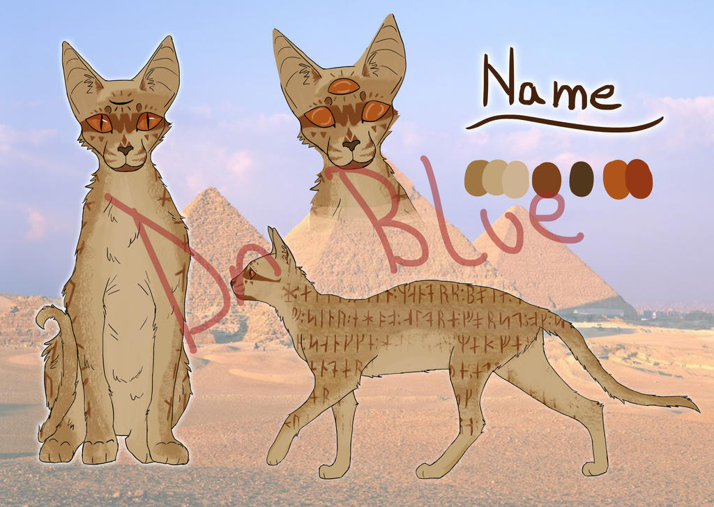 Ancient runes cat AUCTION CLOSED by DrawingBlue35 on DeviantArt