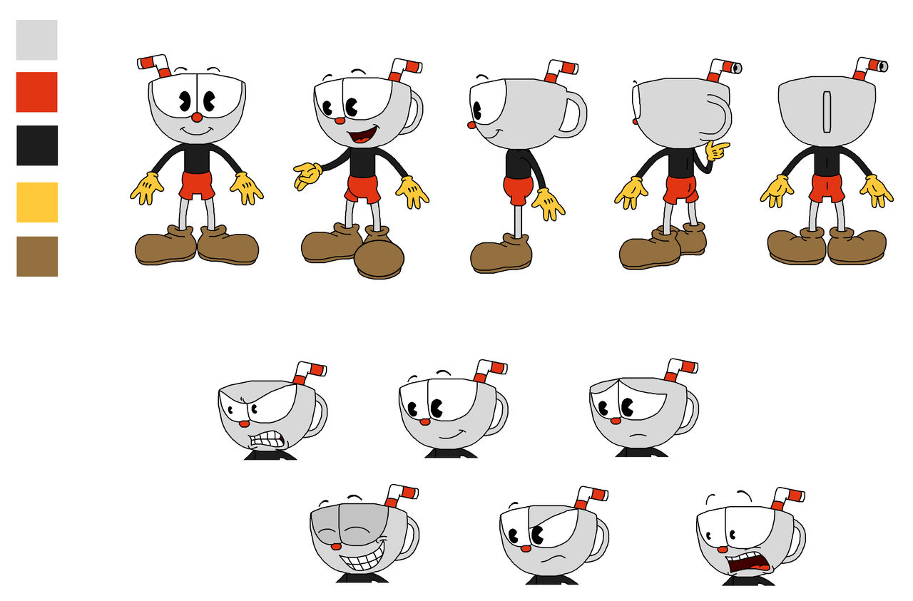 Cuphead Game Version Model Sheet by StarGirl987 on DeviantArt