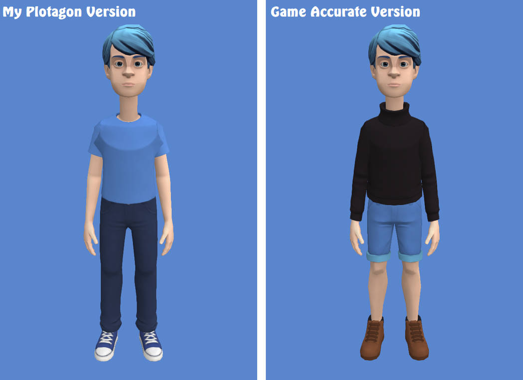 Plotagon Mii Plotagon Mugman - Comparison by StarGirl987 on DeviantArt