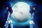 COM: Two Sides of the Moon by mikuruofdoom by SilverZeo