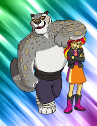 Comm: Tai Lung And Sunset Shimmer By Bennythebeast