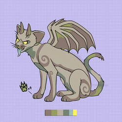 [OPEN+REDUCED] Mossy Gargoyle Oriental Cat