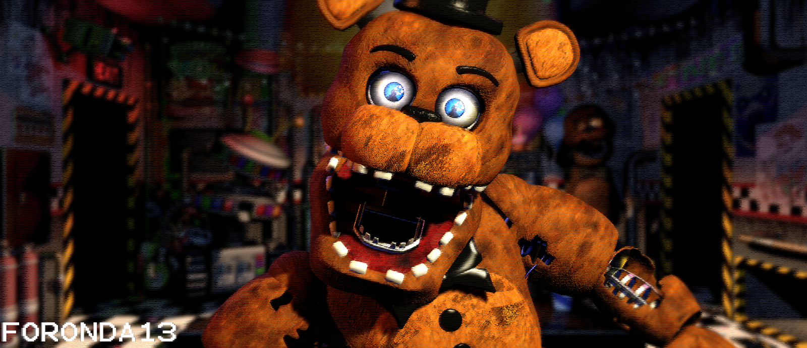 Blender/FNAF] Withered Freddy jumpscare frame by RazvanAndrei123 on  DeviantArt