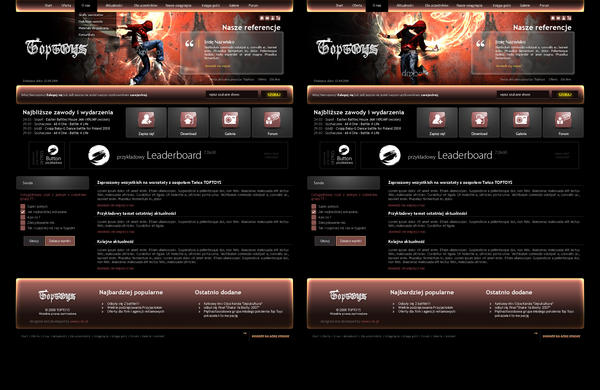 website layout 79 double by t. by artalliance on DeviantArt