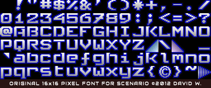 16x16 Pixel Font
