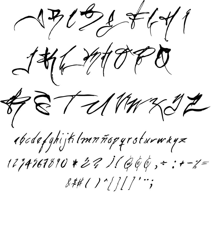 The handwriting of a Designer