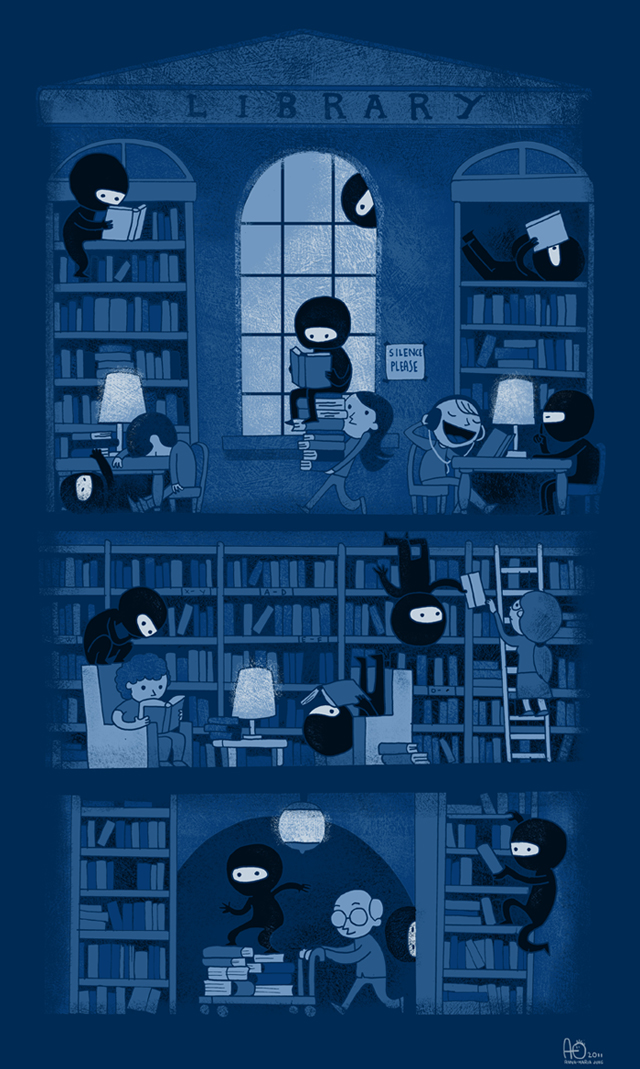 Silence in the Library