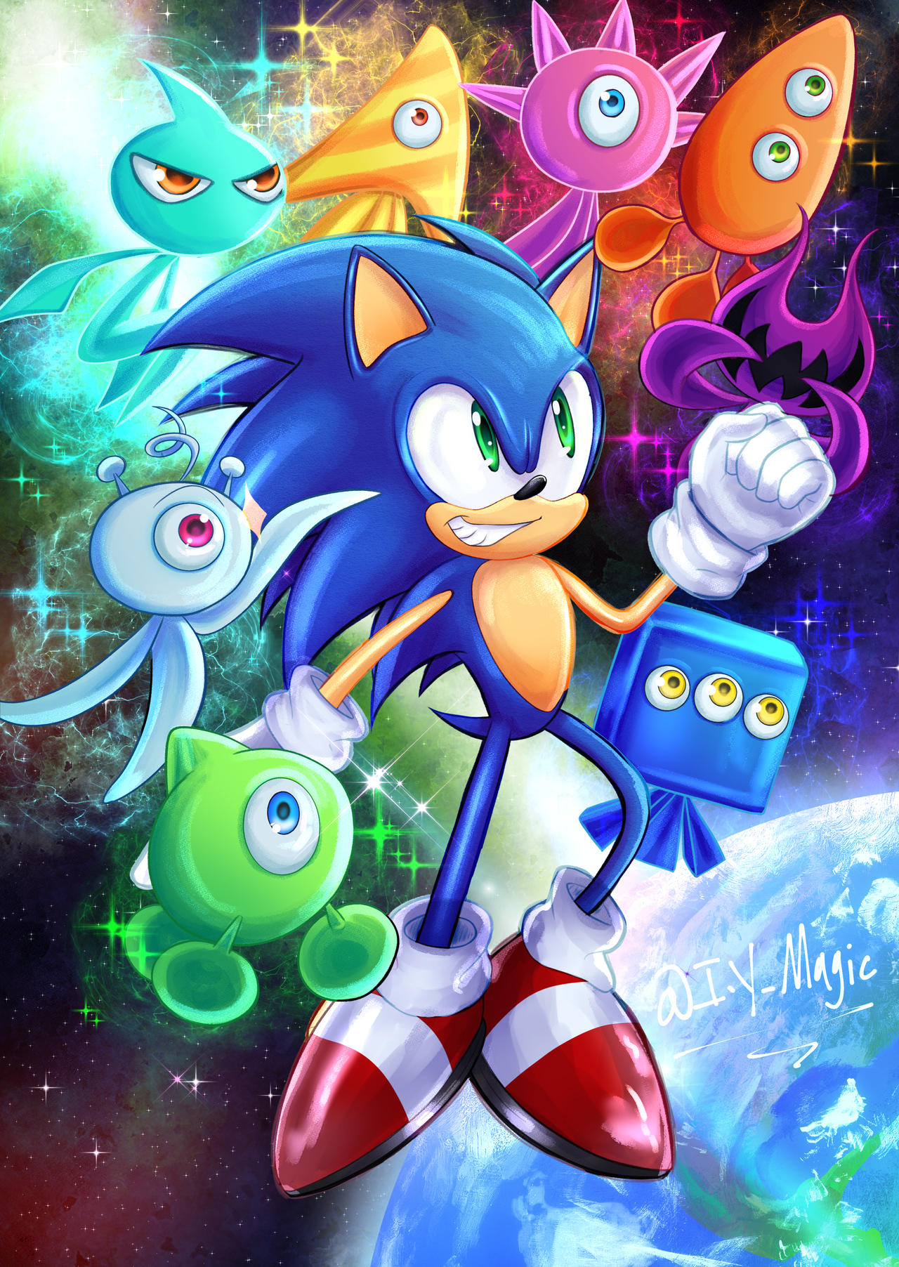 MIGS on X: 💙Another Sonic Colors Rise of The Wisps fanart