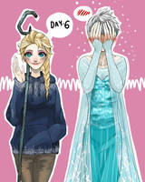 30 Day Challenge [Jelsa] Day 06 - Wearing