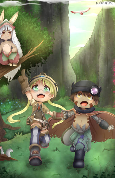 Hypnavoid (Artist) on X: It took quite a while but I finally finished the  fan art of Made in Abyss, you can see the characters Nanachi, Riko and Reg.  It's a pretty