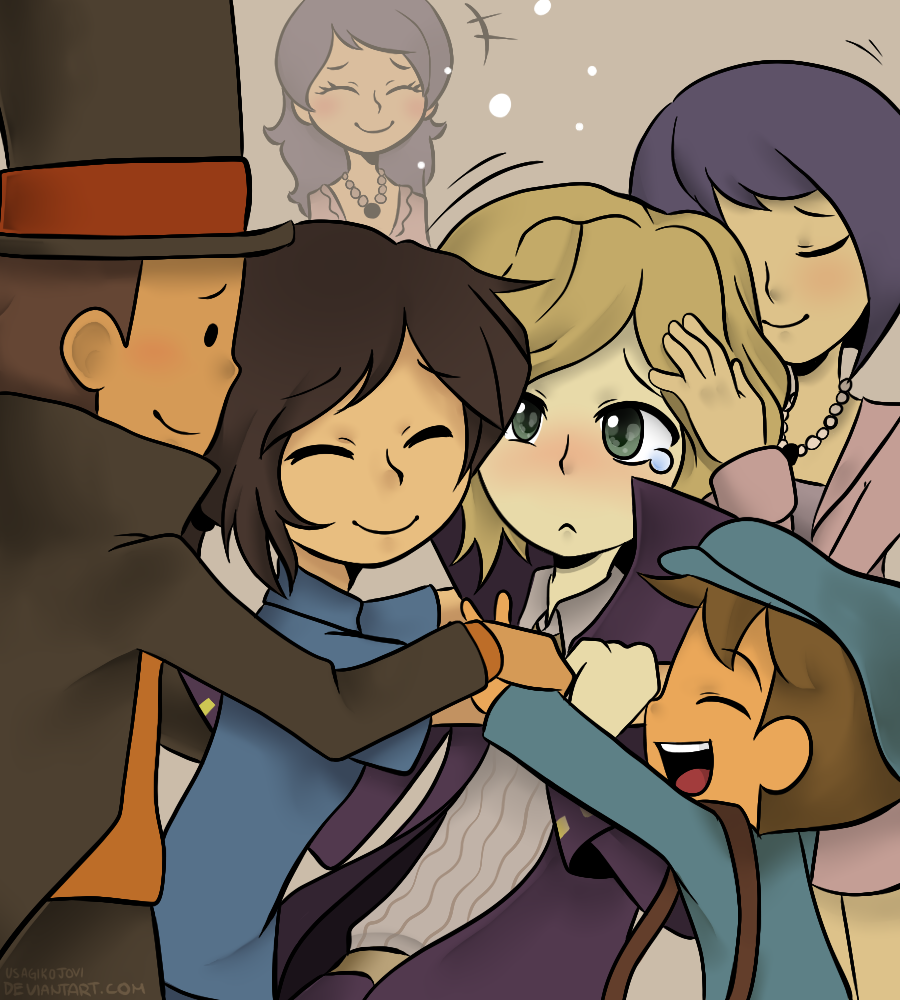 Professor Layton: Group Hug