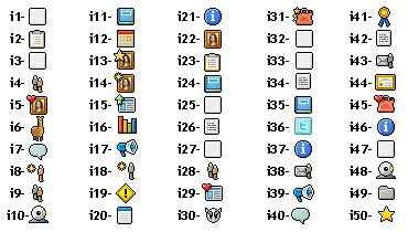 1-50 Custom Box Icon Legend by LostKitten