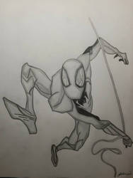 Spiderman Sketch (Miles Morales) by LonelyArtistStudios