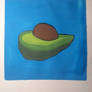 Avocado Watercolor Painting 