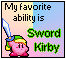 Sword Kirby Stamp by LeafeonFan