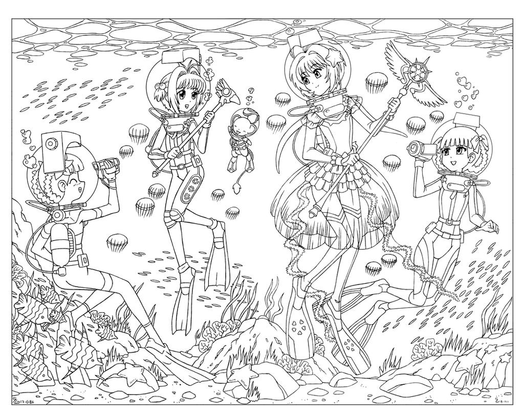 COM - Underwater Cardcaptor Queens by shoxxe