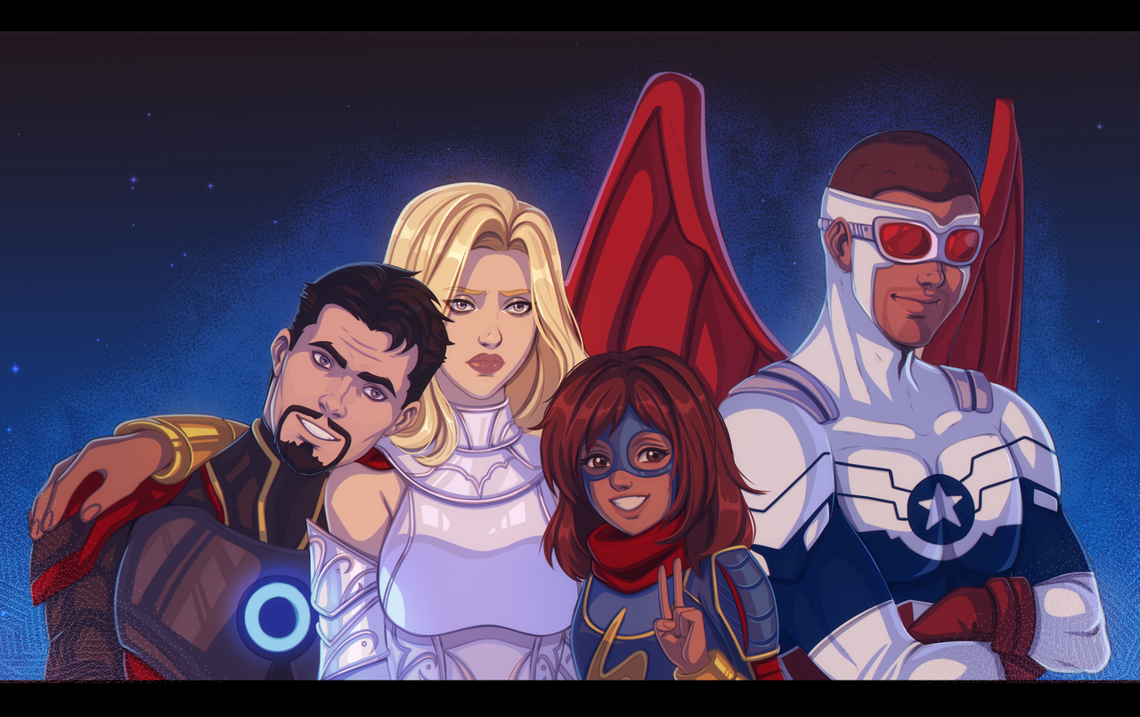 Avengers Group Photo by multificionado on DeviantArt