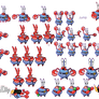 The rest of the Mr Krabs Sprite Sheet