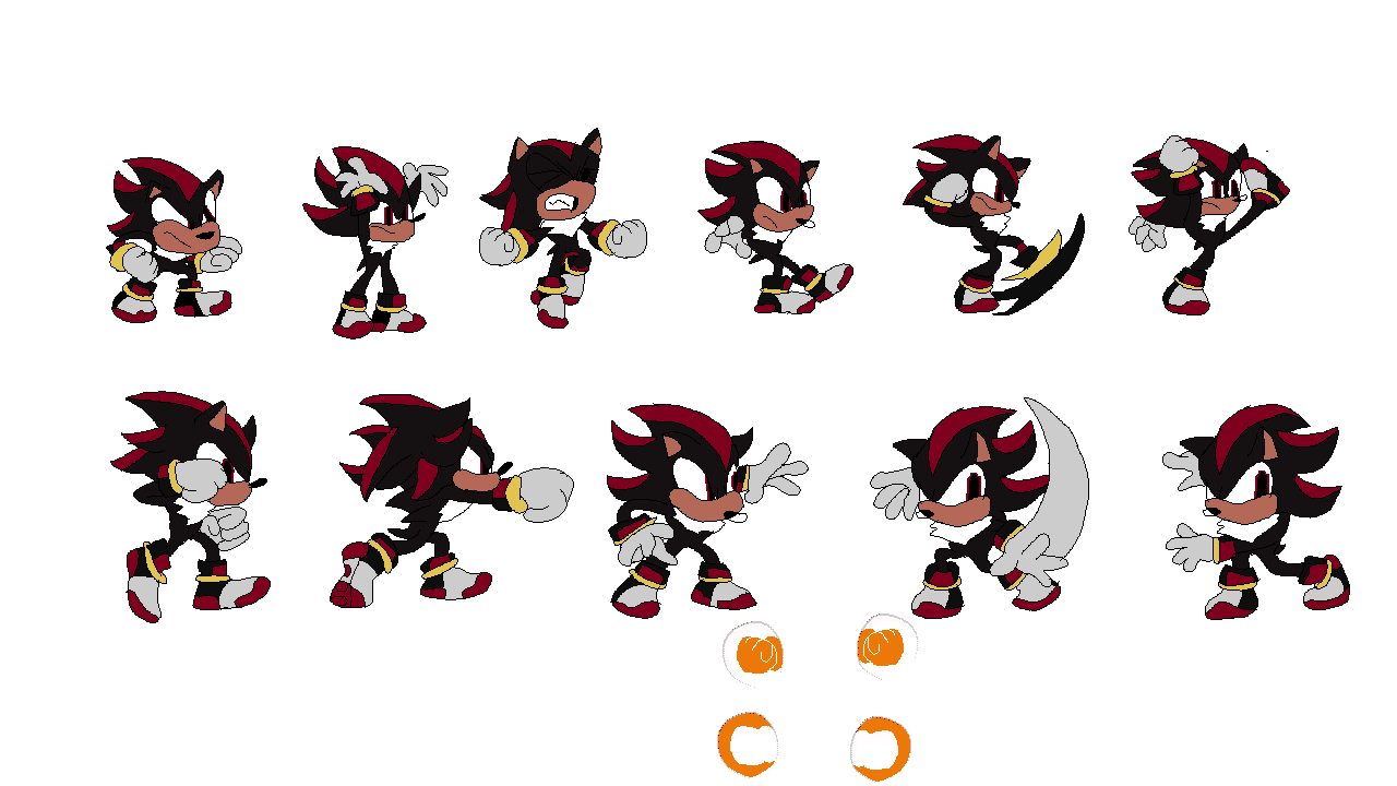 Movie Shadow Sprite Sheet 2 by FictionFight87 on DeviantArt
