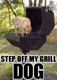 Step off my grill.