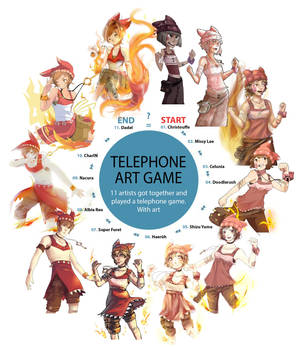 Telephone Art Game