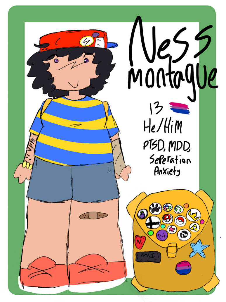 Ness / Refsheet by DreamDropDissonance on DeviantArt