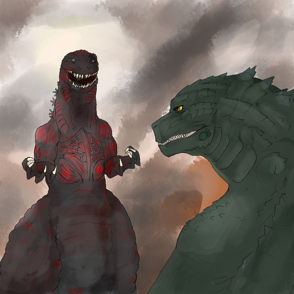 Shin Godzilla vs Legendary Godzilla by AkityMH on DeviantArt