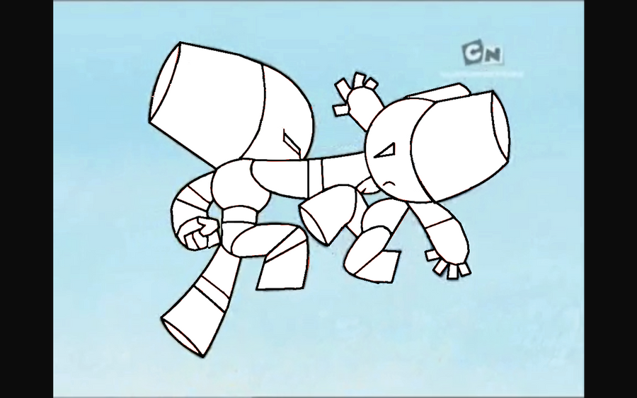 fypシ Robot boy versus Proto boy.