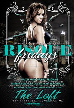 RISQUE FRIDAYS FLYER