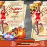 Christmas party flyer sexy sat