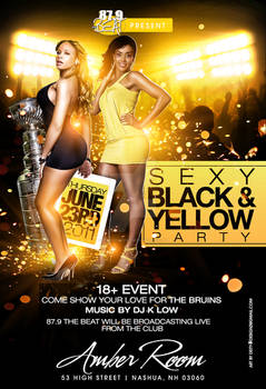Sexy Black and Yellow flyer