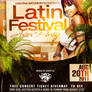 Latin festival party flyer