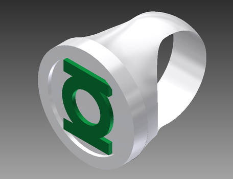Green Lantern Ring Platinum