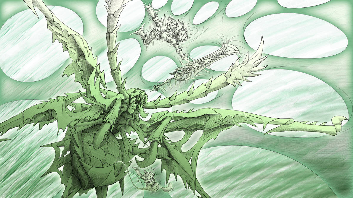 Webbed Cyth Being webbed by Nerscylla by StudioEverdra on DeviantArt