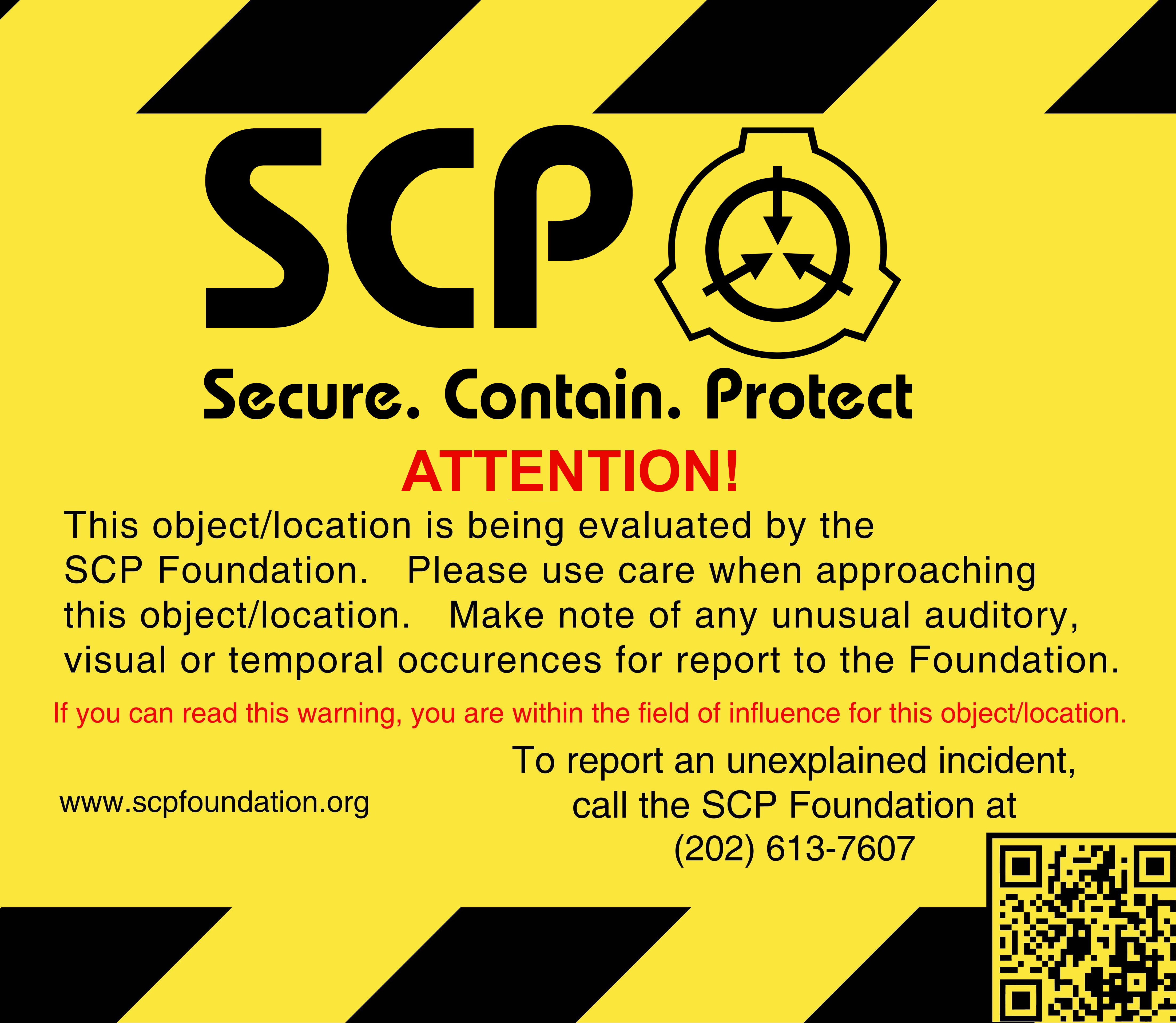 SCP Warning Sign by Neutron-Quasar on DeviantArt