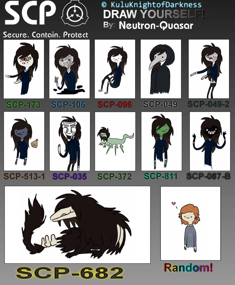 Draw Yourself as SCP by Neutron-Quasar on DeviantArt