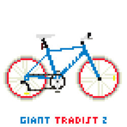Pixel art (The bicycles series)