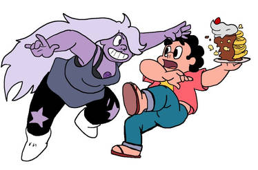 Steven Universe and Amethyst