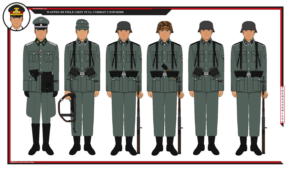 Waffen Ss Full Field Grey Combat Uniforms By Theranger1302 On Deviantart