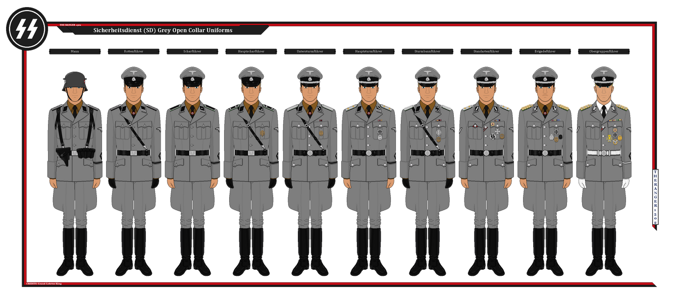 Форма СД третий Рейх. Униформа SD. Hugo Boss форма СС.
