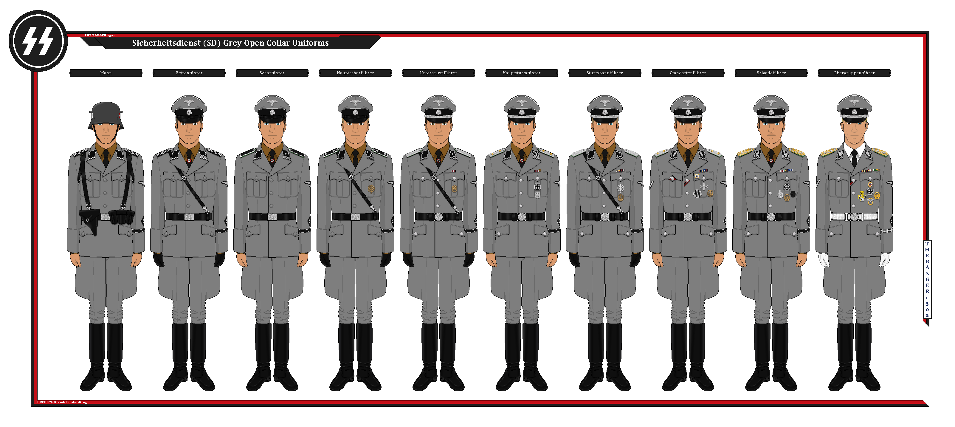 Islas del pacifico también Propuesta alternativa Sicherheitsdienst (SD) Uniforms by TheRanger1302 on DeviantArt Islas del pacifico también Propuesta alternativa Sicherheitsdienst (SD) Uniforms by TheRanger1302 on DeviantArt