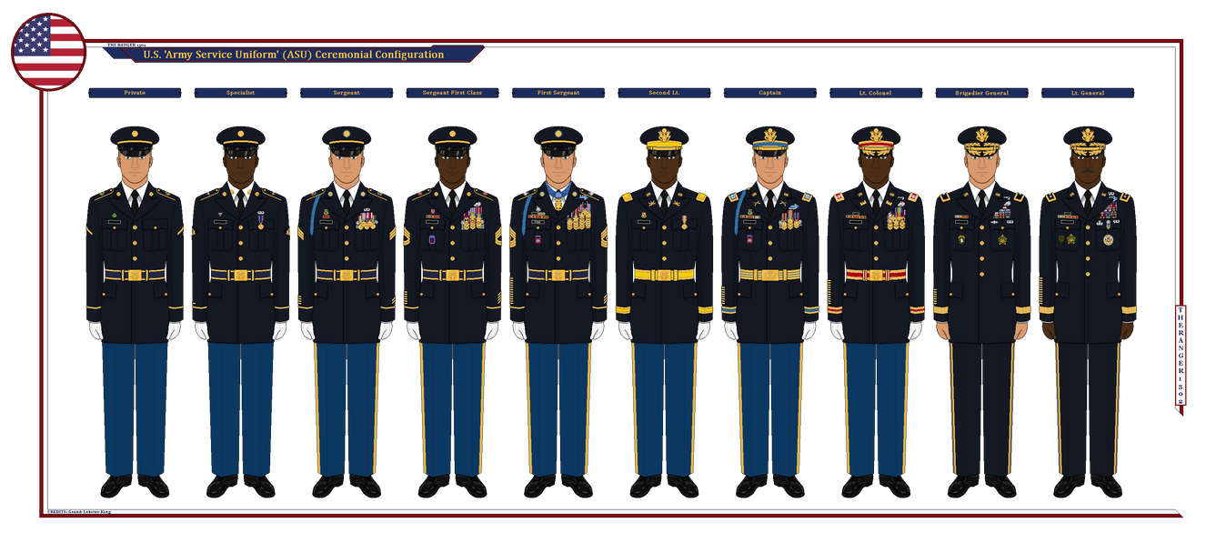 Asu Class B Army Dress Blues Belt US Army Service Uniform (ASU) Ceremonial By TheRanger1302 Asu Class B Army Dress Blues Belt US Army Service Uniform (ASU) Ceremonial By TheRanger1302