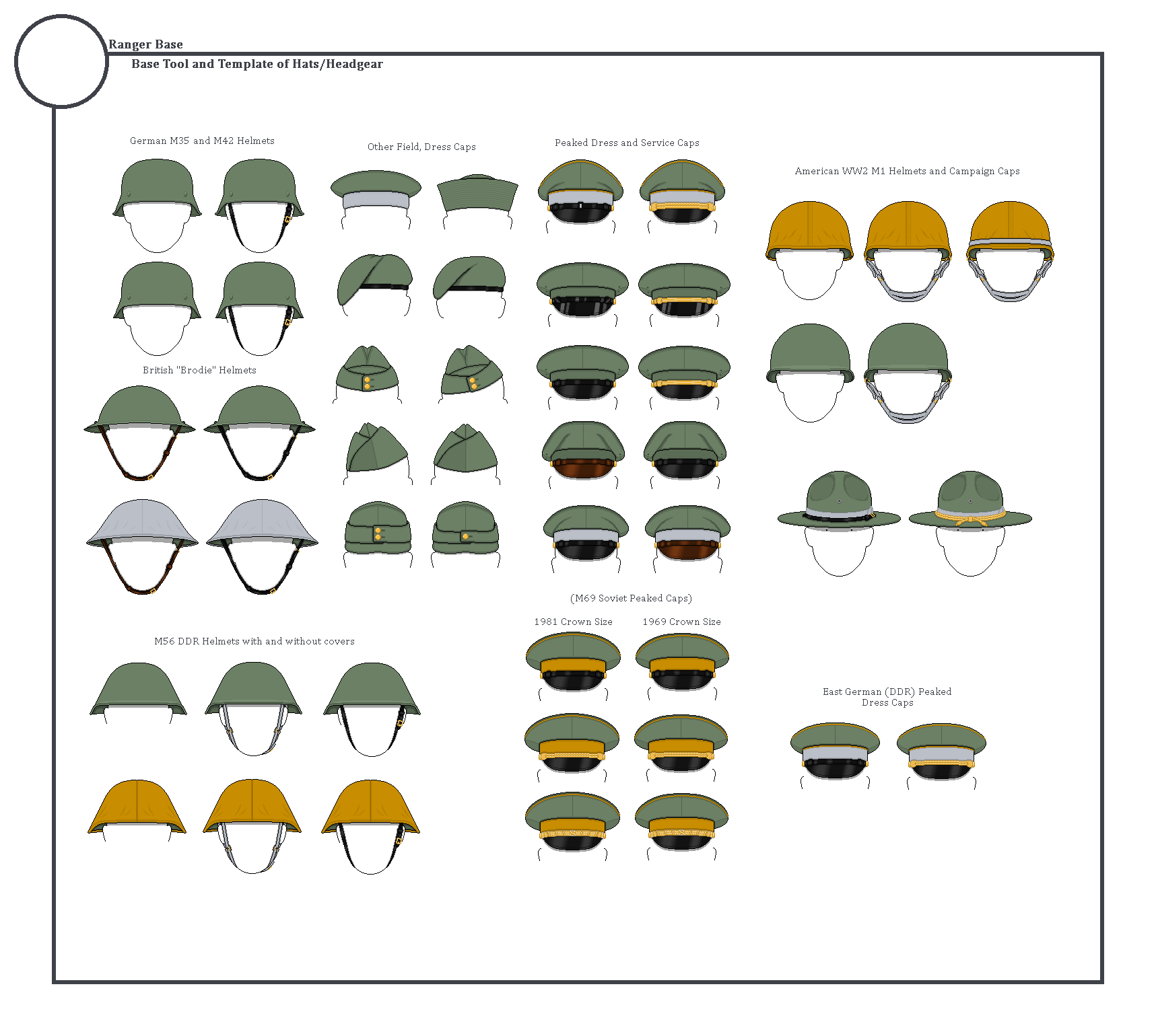 Base Template of Hats and Headwear by TheRanger1302 on DeviantArt