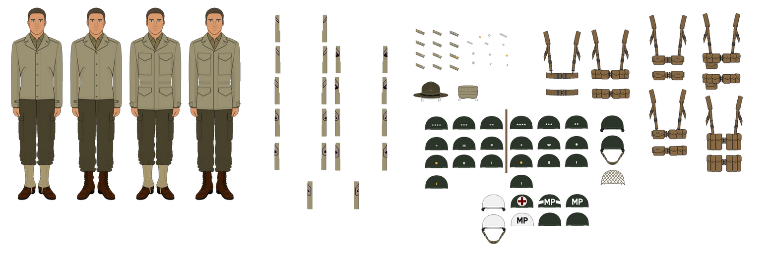 Us Army Ww2 Combat Equipment And Uniforms By Theranger1302 On Deviantart