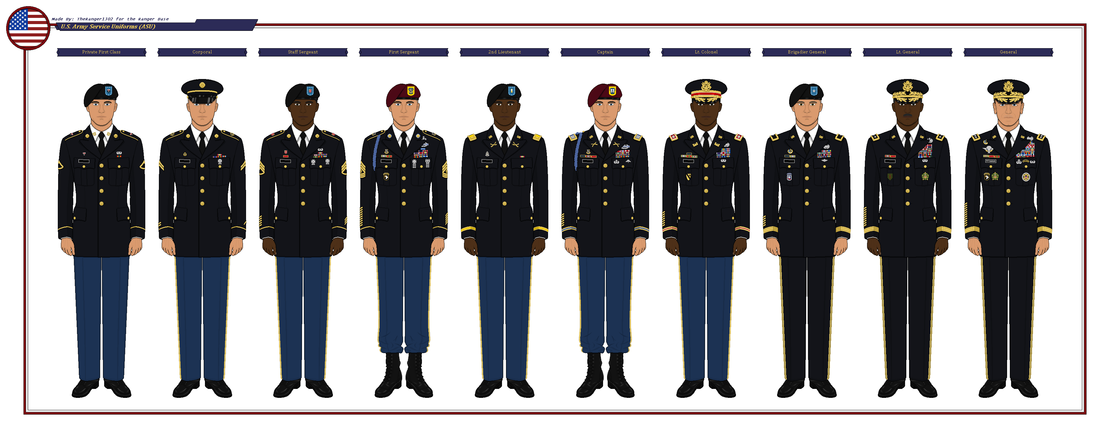 Us army dress clearance blues uniform