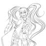 Vocaloid: Miku - LineArt-