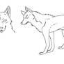 wolfs rain style lineart