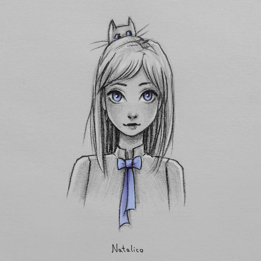 Girl with a bow by natalico